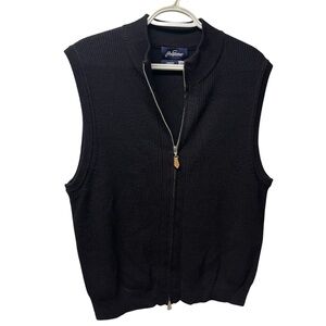 Jack Nicklaus 100% Merino Wool Legacy collection Black warm Vest Size Small